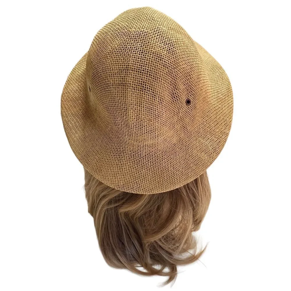 Vintage Brookstone Woven Safari Hat